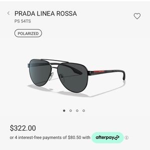 Brand new luxury Prada Linea Rosa aviator shape